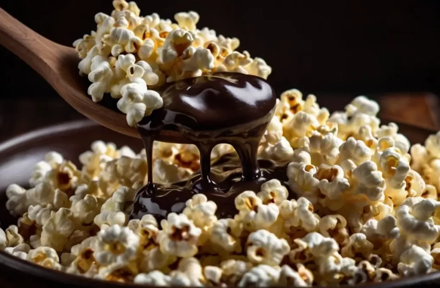como fazer pipoca doce de chocolate