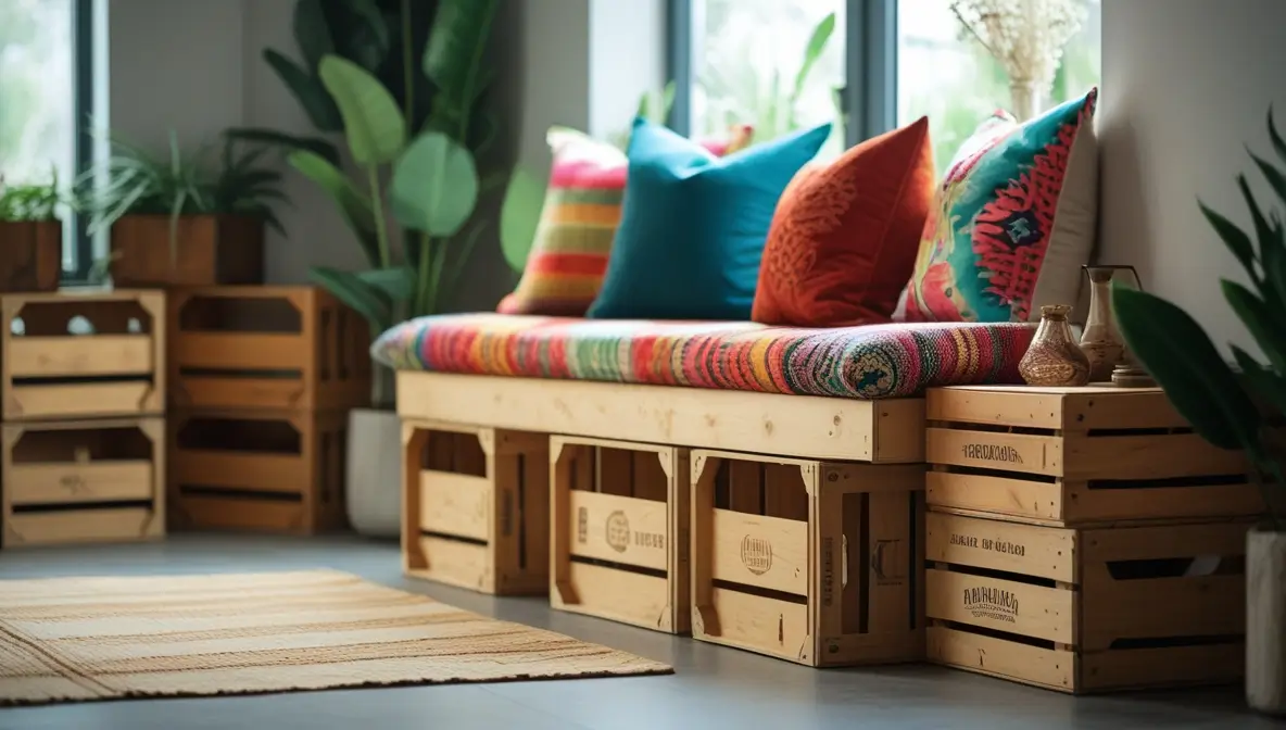 5 Projetos DIY Fáceis com Caixotes de Madeira para Sua Casa!