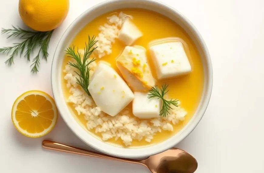 Receita de Avgolemono com Peixe para a Páscoa