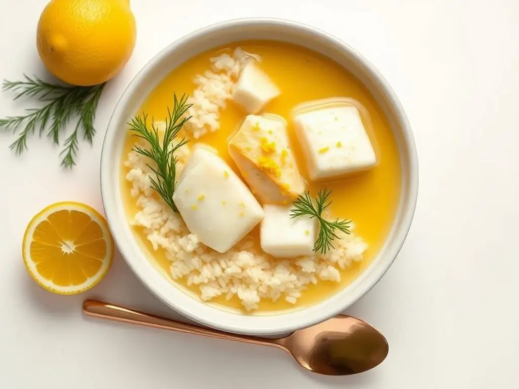 Receita de Avgolemono com Peixe para a Páscoa