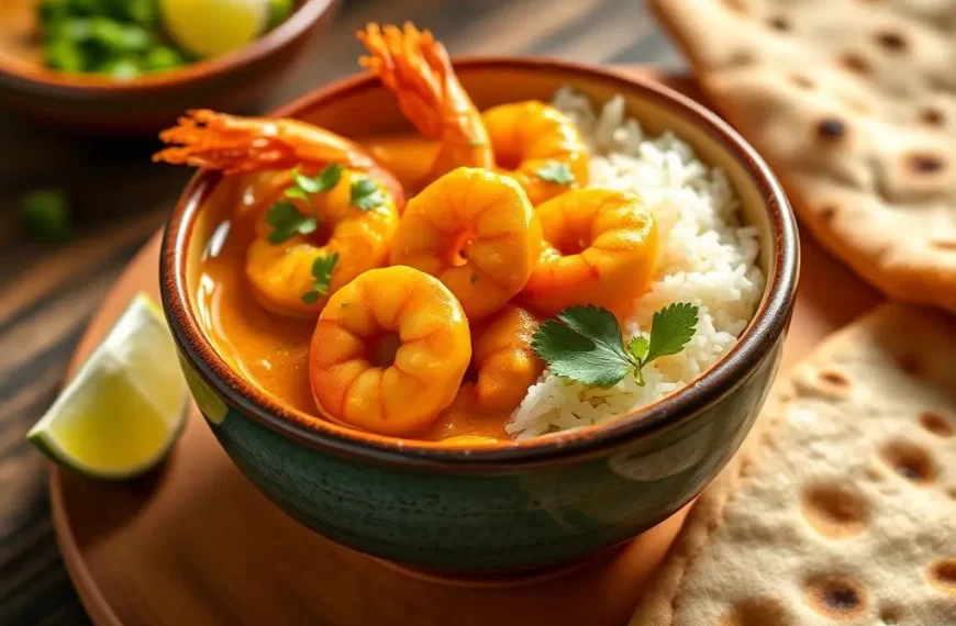 Receita de Curry de Camarão para a Páscoa Irresistível