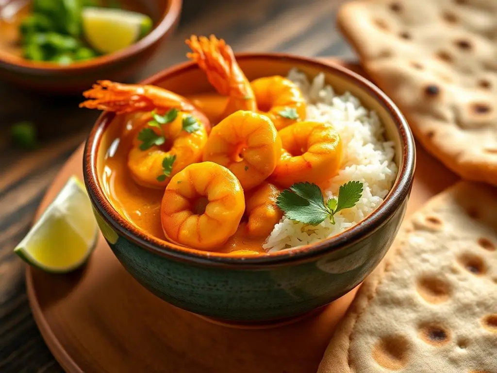 Receita de Curry de Camarão para a Páscoa Irresistível
